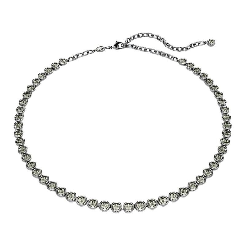 Swarovski Imber Geometric Metal Crystal Crystal Necklace Women s Silver 5682593