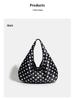Korean Style Polka Dot Canvas Tote: Literary Shoulder Bag for Female Students