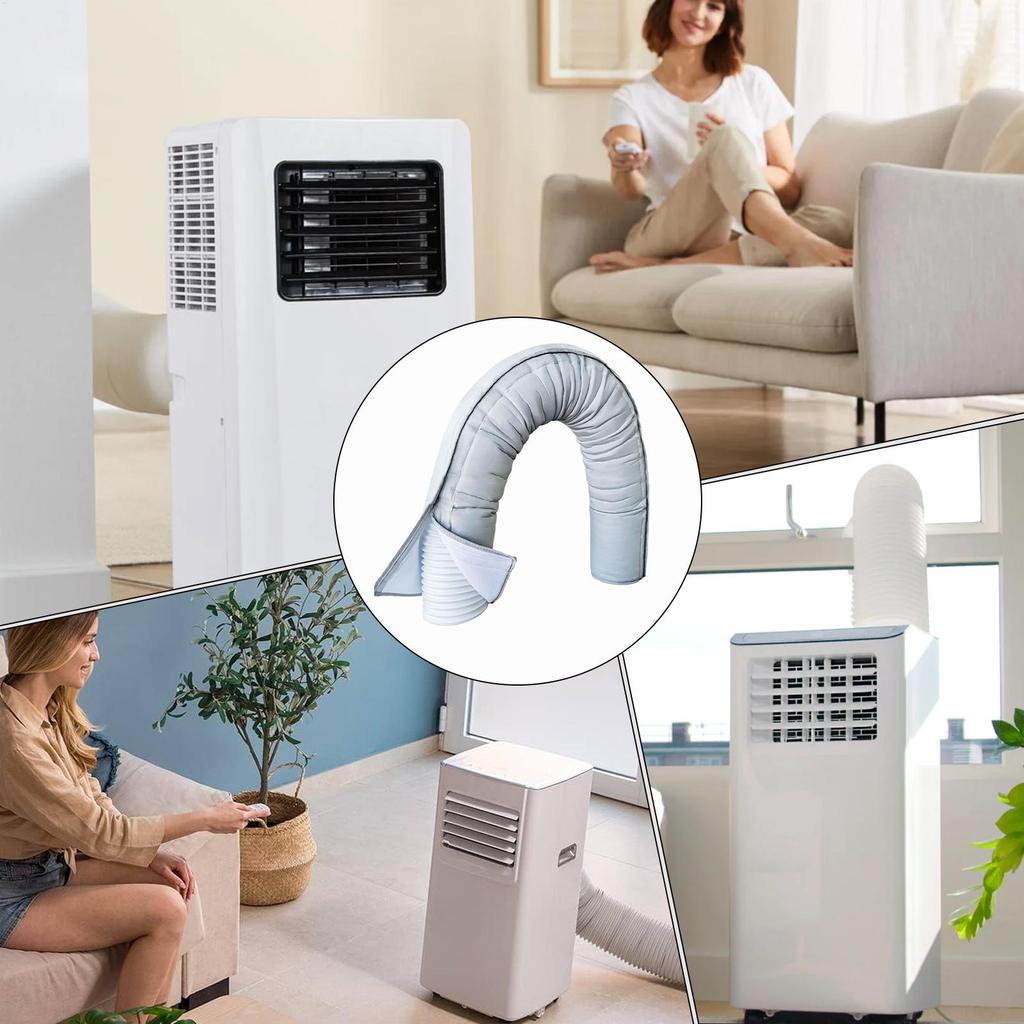 Portable Ac Hose Insulation Portable Ac Insulation With 3 Buckle Straps Home Appliances Accessories For Offices Winter Outdoor