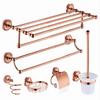 Wall-Mounted Brass Bathroom Towel Rack Set & Accessories
