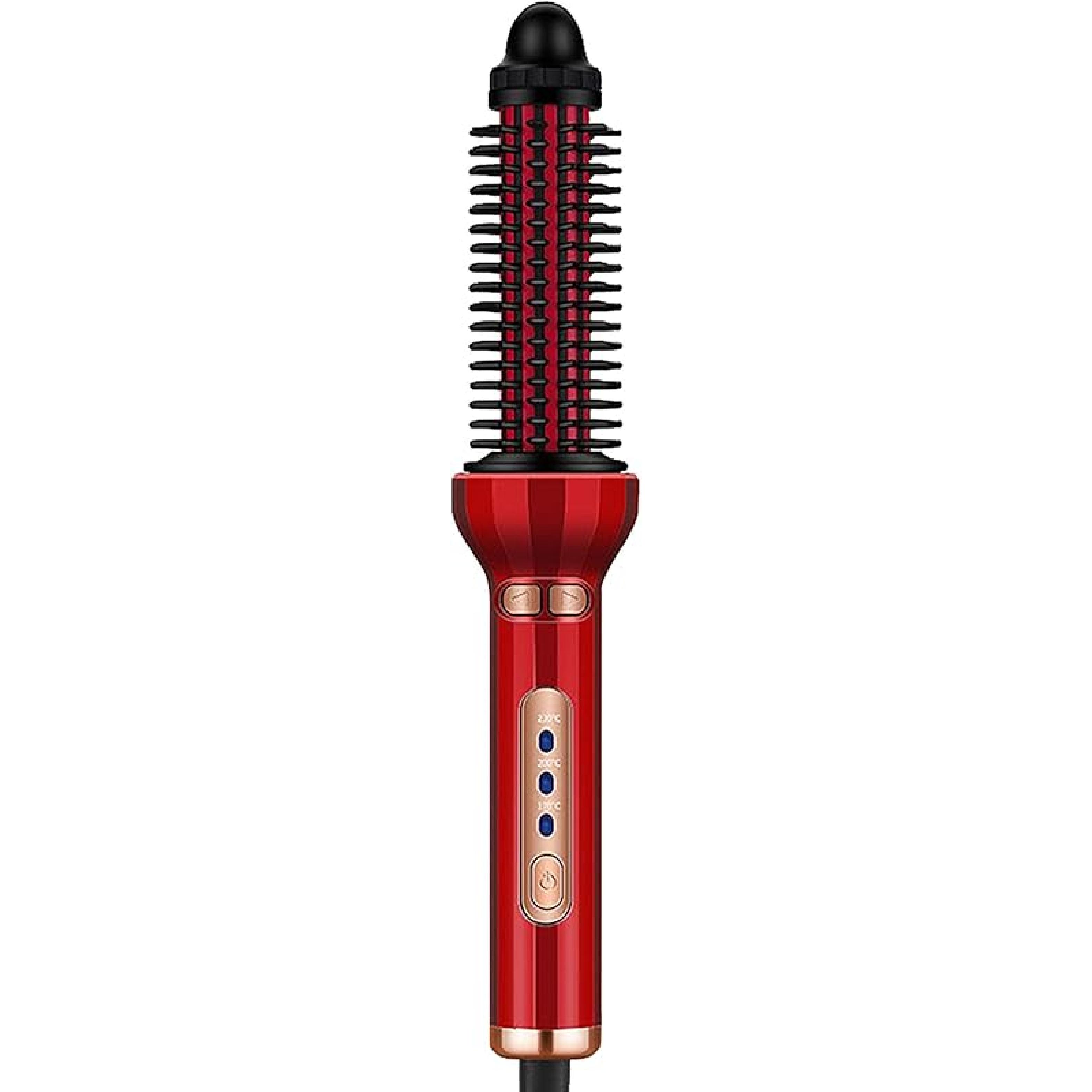 

Automatic Curling Rod Hair Comb, Large Wave, Anti-Scald Design, PTC Heating Technology, Rotating Curling Iron (Black) червоний