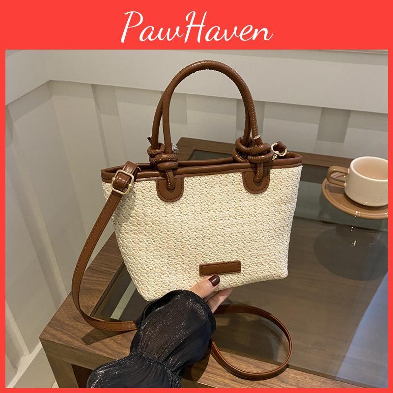 Straw Woven Crossbody New Yogodlns Bags For Women Summer Rattan Vacation Bucket Shoulder Bags Summer Seaside Beach Handbags