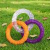 Three-Ring Dog Toy Interactive Dog Tug of War Toy Connected Rings Dog Chew Toy for Puppy Teething Biting Teeth Cleaning