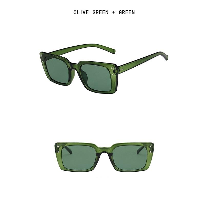 Charm Outdoor Sexy Eyeglasses Women's Sunglasses UV400 Rice Nail Trendy Fashion Square New Retro Goggles Popular Decoration