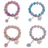 Butterfly Love Flower 10mm Handmade Beaded Bracelet - Original, Personalized, Exquisite Jewelry Gift for Friends and Newcomers