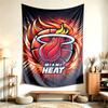 Miami Heat (1) Tapestry Suitable For Decorating Homes Dorms And Bedrooms Soft To The Touch And A Perfect Gift For Friends And Family