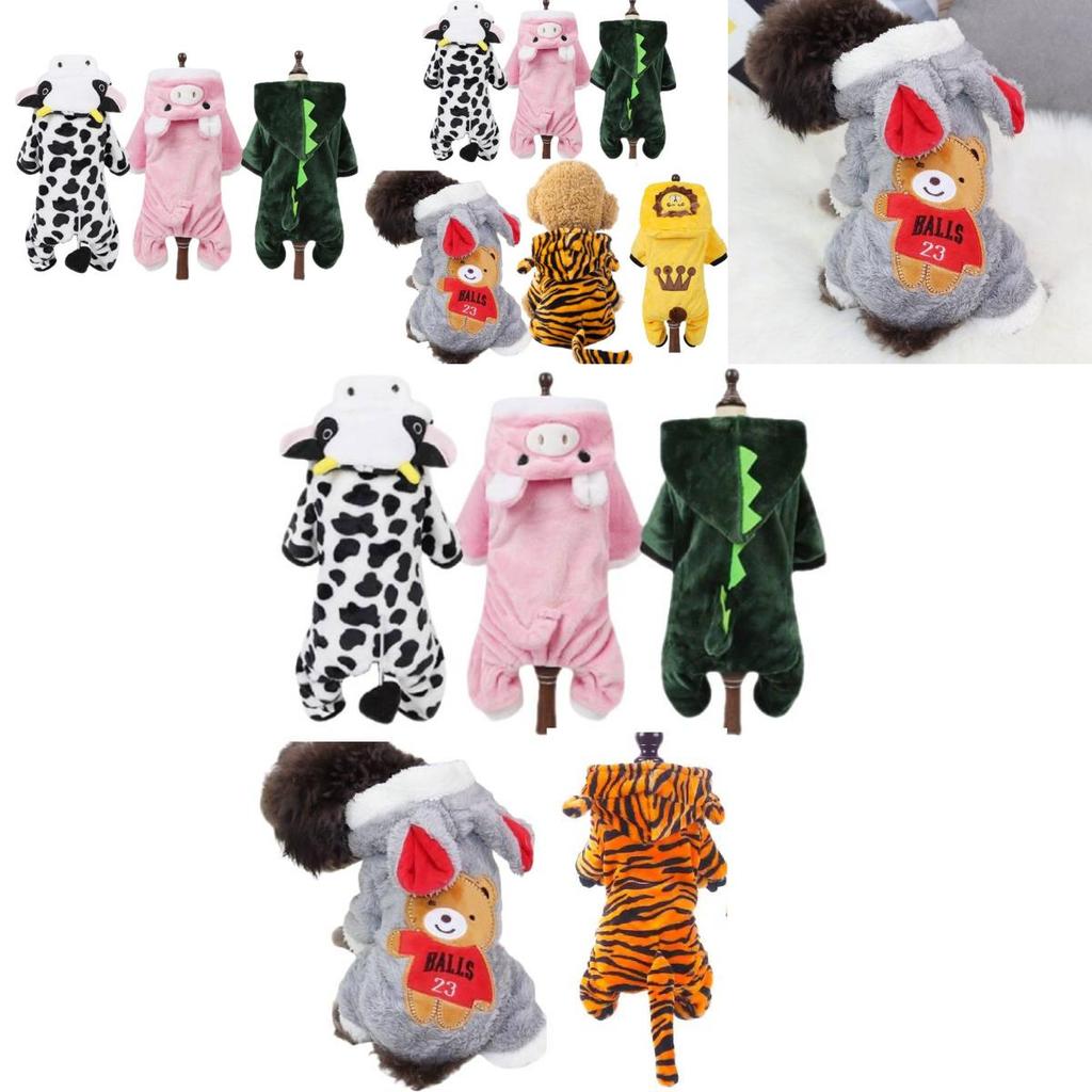 Gemütliche Korallenfleece Haustier Hundekleidung Herbst Winter Dick Warm Teddy Corgi Französische Bulldogge Katze Outfit
