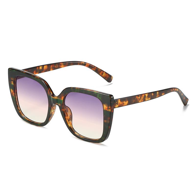 New European and American high-value fashion personality cool color matching large frame sunglasses sunscreen UV protection sunglasses