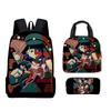 Trendy Popular Funny Novelty ENA Dream BBQ 3D Print 3pcs/Set Student School Bags Laptop Daypack Backpack Lunch bag Pencil Case