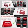 4PCS Premium Aluminum Window Decorative Switch Ring Trims Button Cover Set for Jeep Wrangler JL JLU 2018-2025 2026 & Gladiator JT -2026 Accessories -