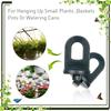 ABFS 50PCS Greenhouse Hooks Hanger Greenhouse Twist Clips Set Greenhouse Fixing Clips With Hook Set For Outdoor Garden Hanging P
