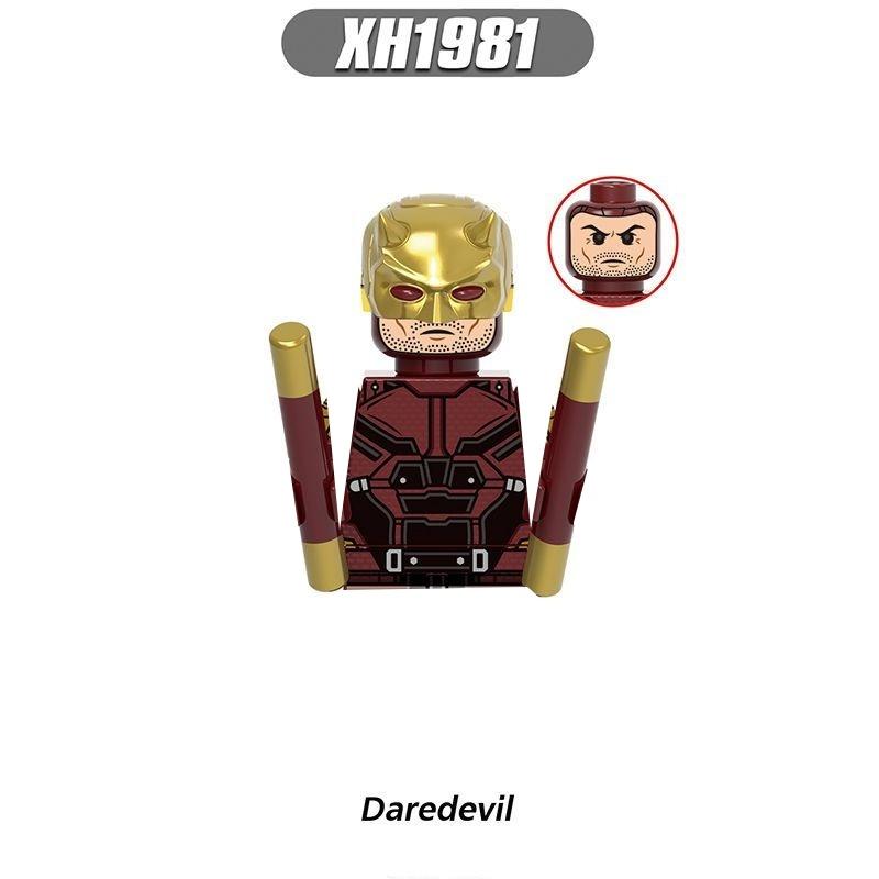 GH0142 Daredevil Movie Mini Figure Toys Cavillerine Pyro Zen Cowboy Elektra X-23 Human Torch Blade Blocks Party Gifts