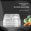 850ml 4-Compartment Disposable Food Containers with Lids