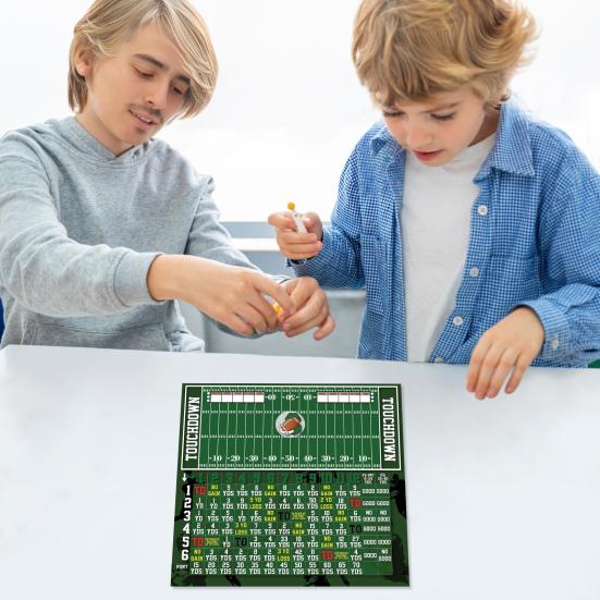 Holz Fußball Würfelspiel Reise Familienspielabend Partys Interaktives Fußball Brettspiel Erwachsene Fußball Knöchel Touchdown Würfel Tischspiel