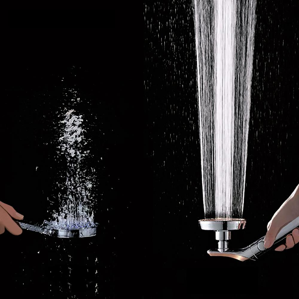 Rainfall Shower Head,360 Degrees Rotated Water Saving , High Pressure Shower Head with One-Key Water Stop,Bathroom Accessories