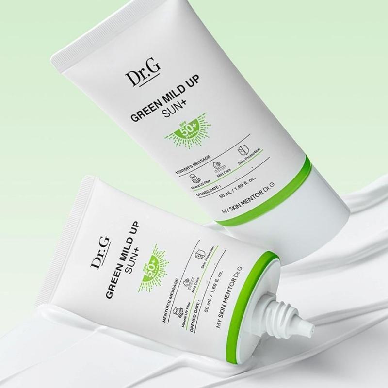 [Dr.G] Green Mild Up Sun Cream SPF50+ PA++++ 130ml (50ml x 2EA + 10ml x 3EA) / 4.40 fl. oz.