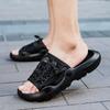 Hausschuhe Herren Sommerbekleidung rutschfeste weiche Sohle Ein-Wort-Slipper Mode Outdoor Freizeit Strand Sandalen