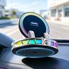 Supporto per Telefono da Auto con Ricarica Wireless e Luce Ambientale RGB Caricabatterie Magnetico per Telefono da 15W Supporto di Ricarica per Cellulare Ventosa a Vuoto Accessori per Auto