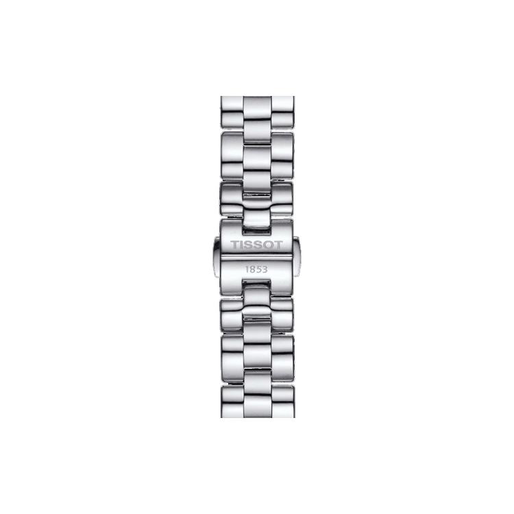 Tissot Quarzwerk 30m Wasserdichtigkeit Damenuhr Weißes Zifferblatt Edelstahlgehäuse T112.210.11.031.00