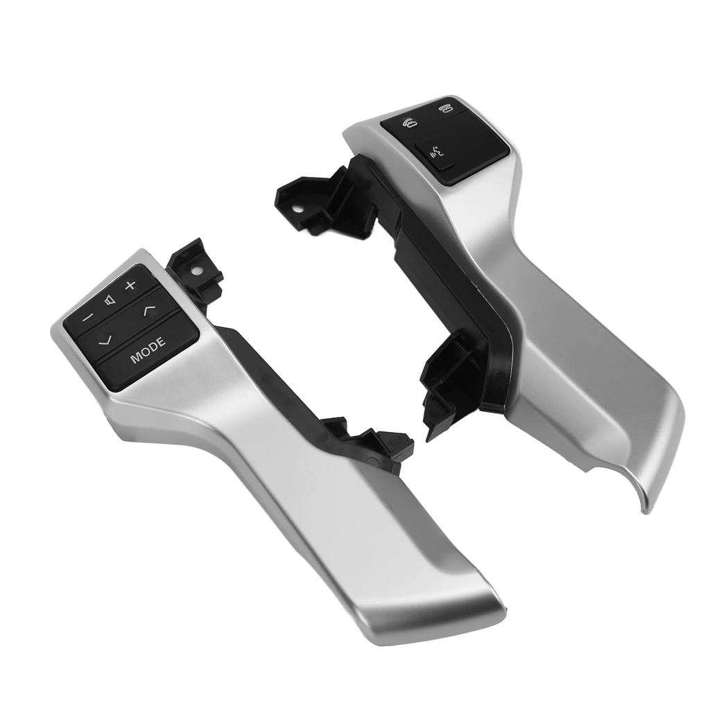 Aramox Steering Wheel Audio Button, Car Multifunction Steering Wheel Switch Replacement ABS for Prado GRJ150L 10?13 OE: 84250?60180