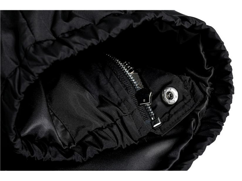 Pánská černá bunda Philipp Plein s kapucí - Podzimní/Zimní kolekce