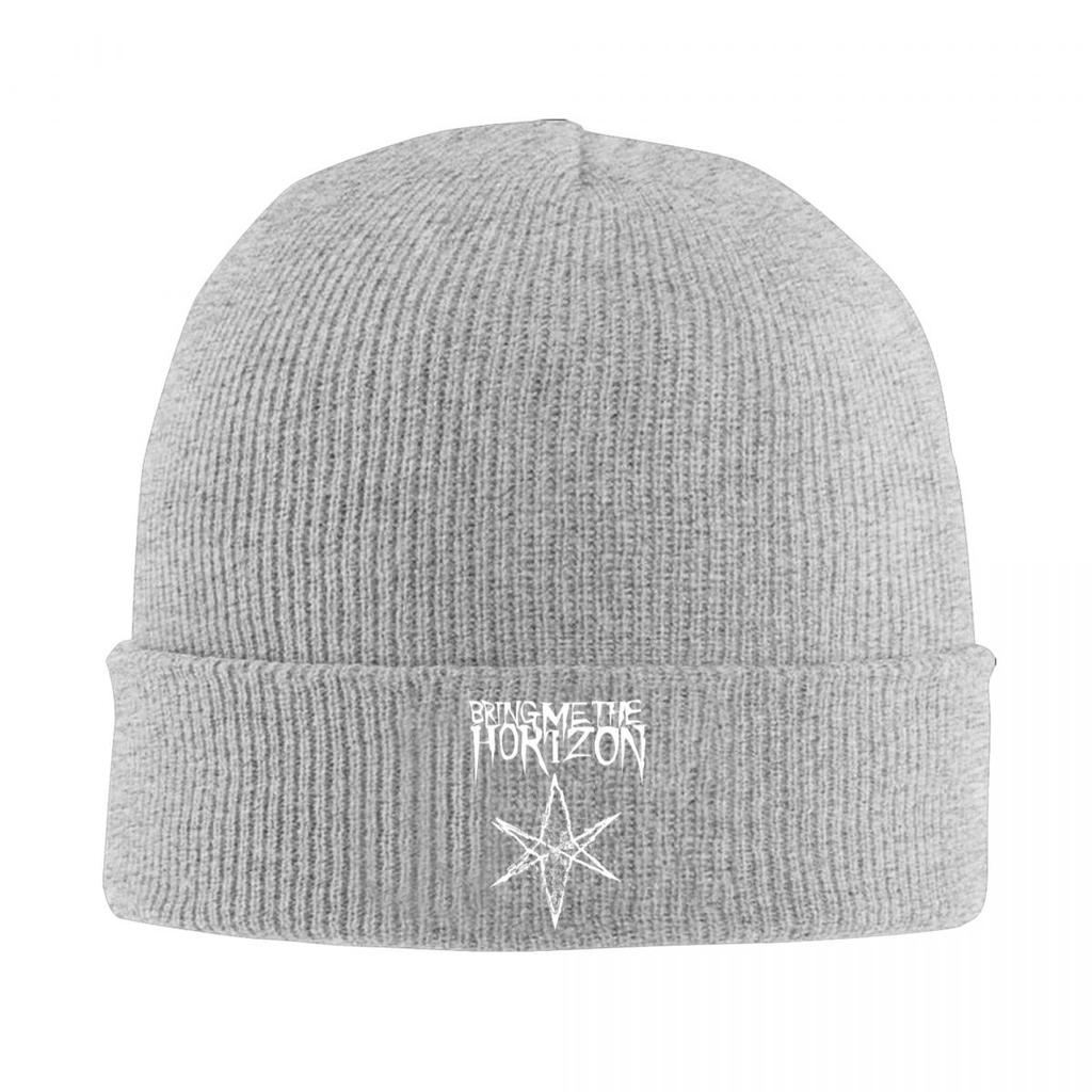 BMTH Horizons Emo Band Knitted Hat Women's Men's Beanie Autumn Winter Hats Acrylic Casual Cap