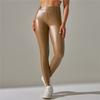 Winter Warm Peathers Pants Nessaj PU Leggings Fitness Sports Pants Solid Color Gym Leggings With Pockets
