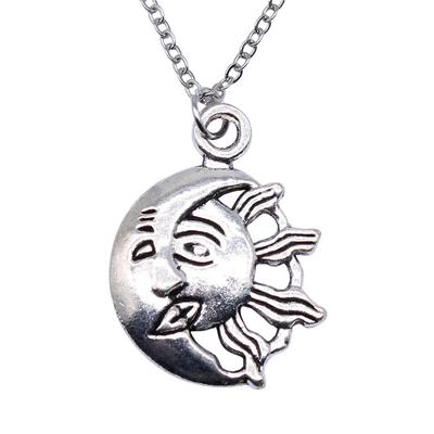 Necklace Chokers 40cm Short Chain The Sun Moon Kids' Jewelry Materials QN071