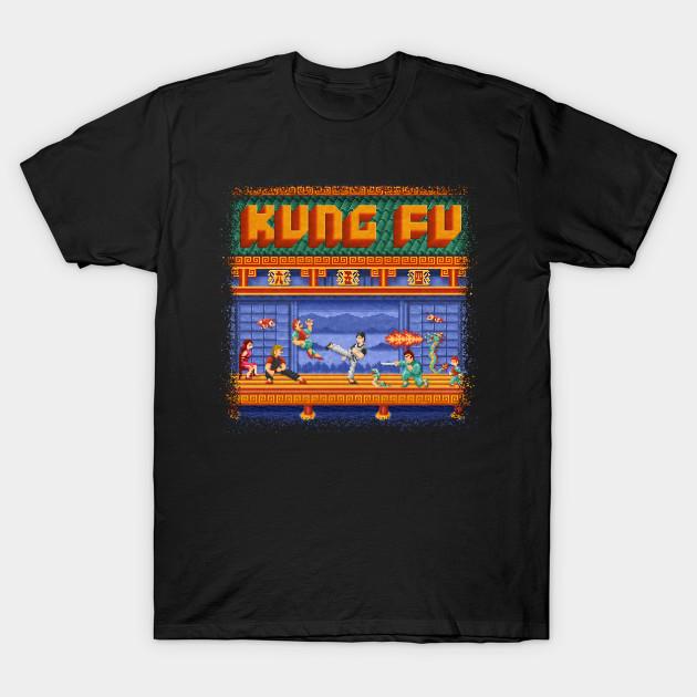 

Men Black Print T-shirt Fu Kung No-Cut Transfer Paper Print Cotton Tshirt XL чорний