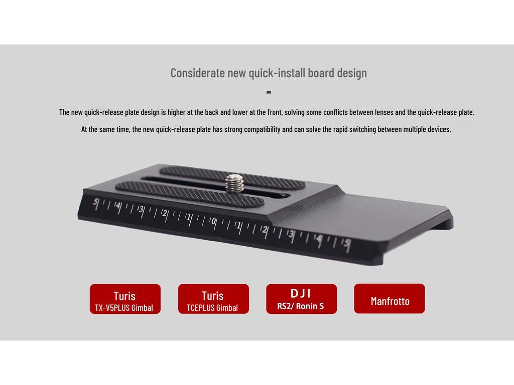 8 TRS Quick Release Plate V5/V8/V12/V15/V18/V20/V25/Universal