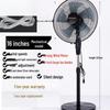 Silent Energy-Saving Oscillating Floor Fan with Remote & Timer