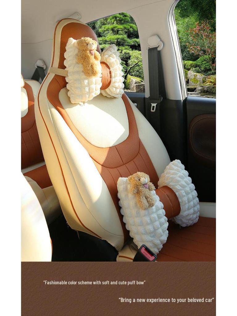 Universal Four-Season Cartoon Leather Car Seat Cushion for Wuling Bingo