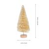 12 Stück Mini-Weihnachtsbaum 6cm 8cm 10cm Mehrfarbige Miniatur-Tannen für Schreibtischdekorationen Weihnachtsfeier-Zubehör Künstlicher Schnee