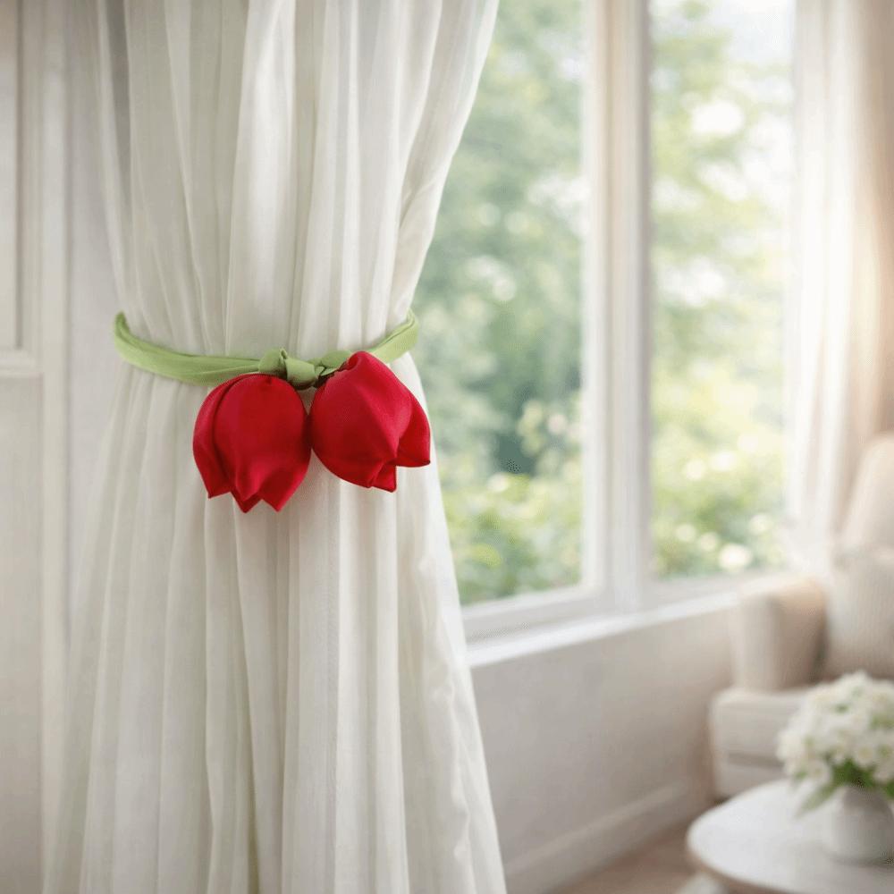 5Pcs Sweet Curtain Tieback DIY Hair Cord Accessories Curtains Tie Rope  Hair Decoration