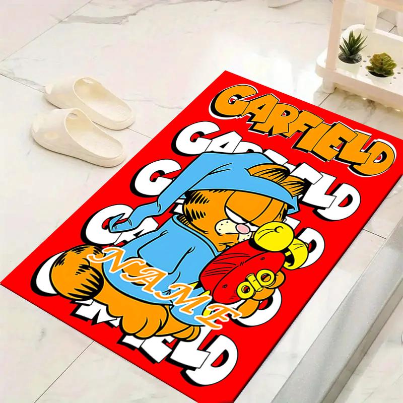Custom 1Pc Garfield'S Adventure Rug Office Carpet Indoor Outdoor Entrance Doormat Nonslip Soft And Comfortable Living Room D291568
