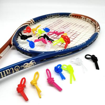 5 Pcs Tennis Racket Damper String Vibration Dampener Silica Gel Knot Shape Shock Absorber Racquetball