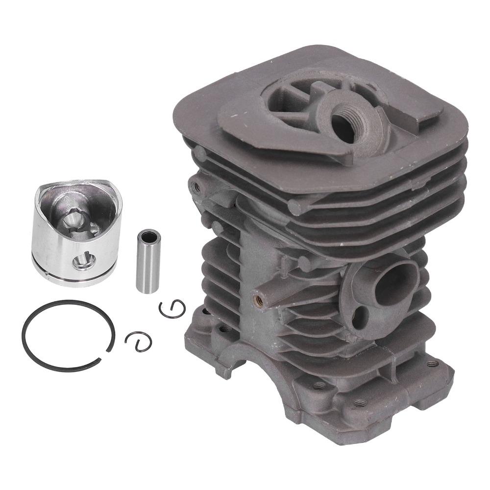 Aluminum 38mm Cylinder Piston Kit Compact Dark Silver Cylinder Oil Seal Easy to Install for Husqvarna 136 137 141