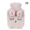 Keep Warm Cartoon Plush Portable Hot Water Bottle Hand Warmer Water Injection Relaxing