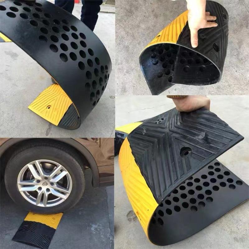 Rubber Speed Bump Cast Iron Ramp Plate
