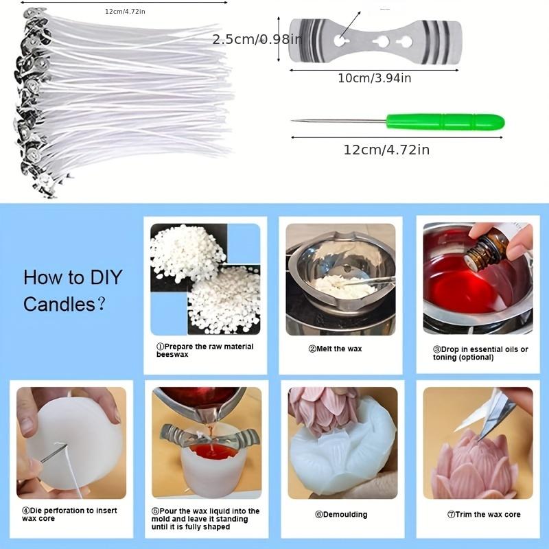 Aromatherapie Kerzenwerkzeugset (Rubik's Cube & Rosenstil) – Kerzendocht Selbstmach-Set, Mehrzweck-Silikonformen für DIY Resin Gips Handwerk