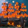 Outdoor Ambient Illumination Solar Pumpkin Stake Lights, LED Glowing Garden Light, Halloween Auto Sensing Lawn Lamps Yard Lantern, IP65 Waterproof