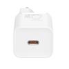 Baseus Super Si 1C Fast Charger Usb Type C 25W Power Delivery Quick Charge White (Ccsp020102)