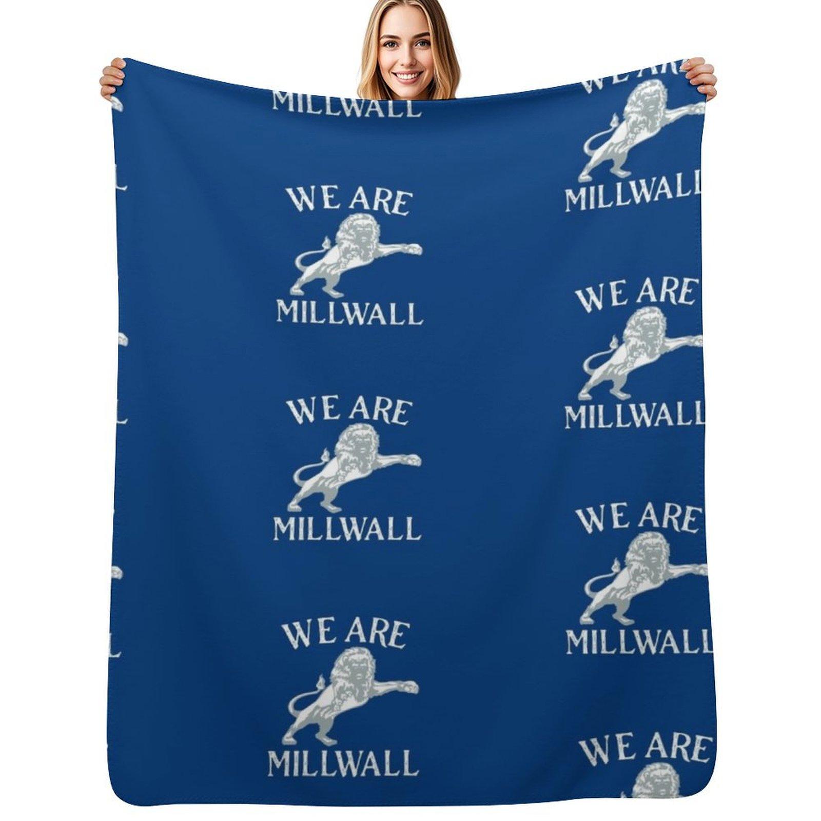 Millwall Throw Blanket Warm Flannel Blanket for Couch Chair Bedroom Size: 75*100cm, Weight: 230 GSM