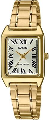 Standard Quartz Ladies Watch LTP-V007G-9B Gold Metal Band