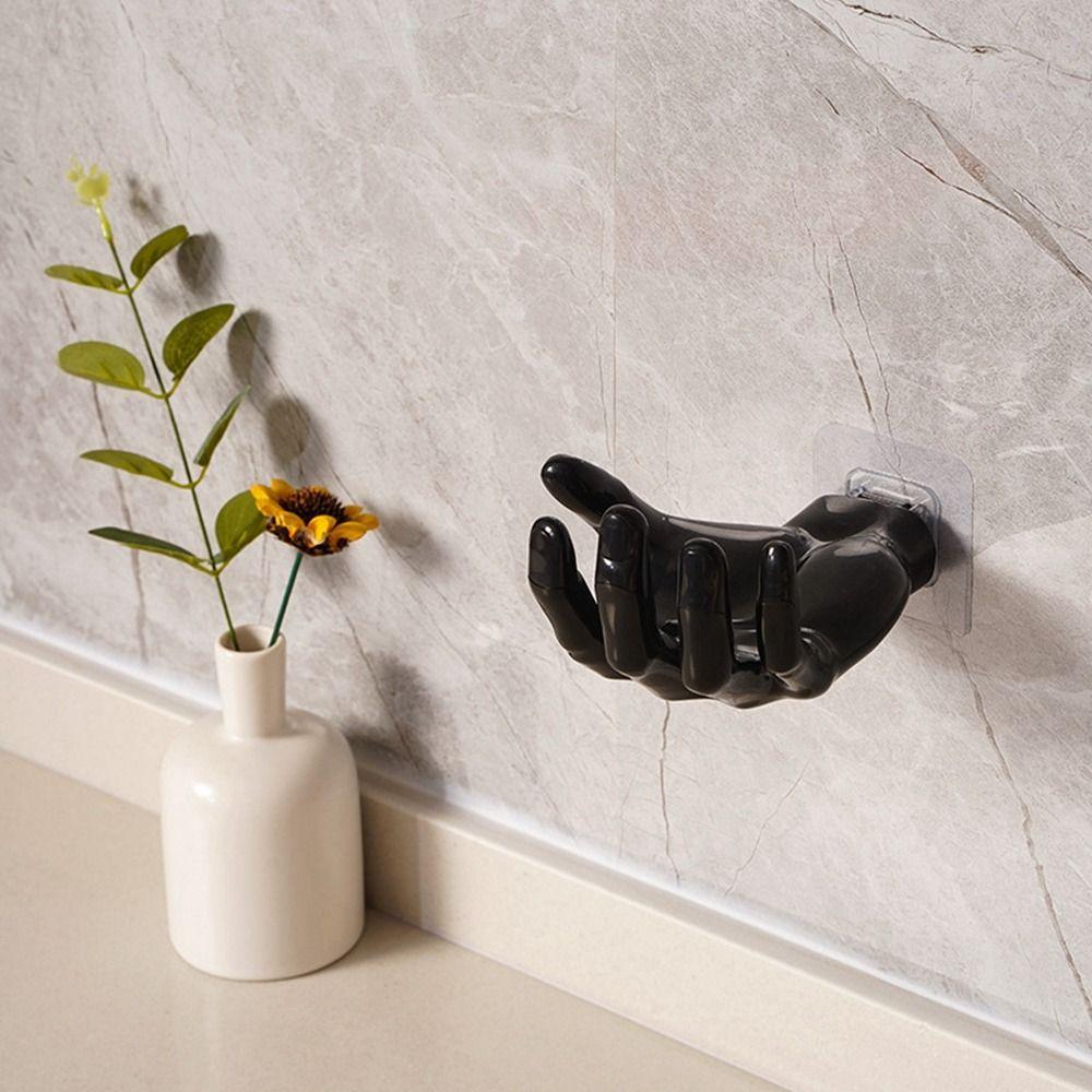 Wear-resistant Hook Hand Shape Towel Organizer Eco-friendly Wall Hanger  for Bathroom