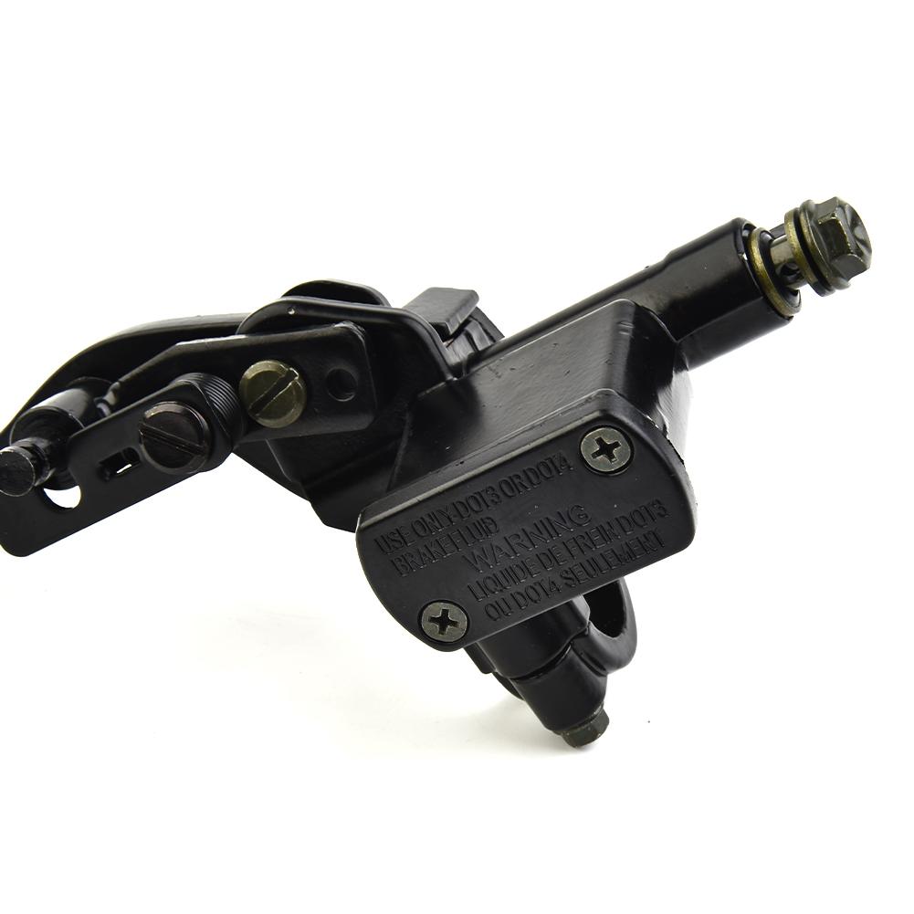 For ATV Dirt Bike Left Hand Brake Master Cylinder for 50cc 150cc with 10mm Oil Pipe Lever for Off Road Vehicles