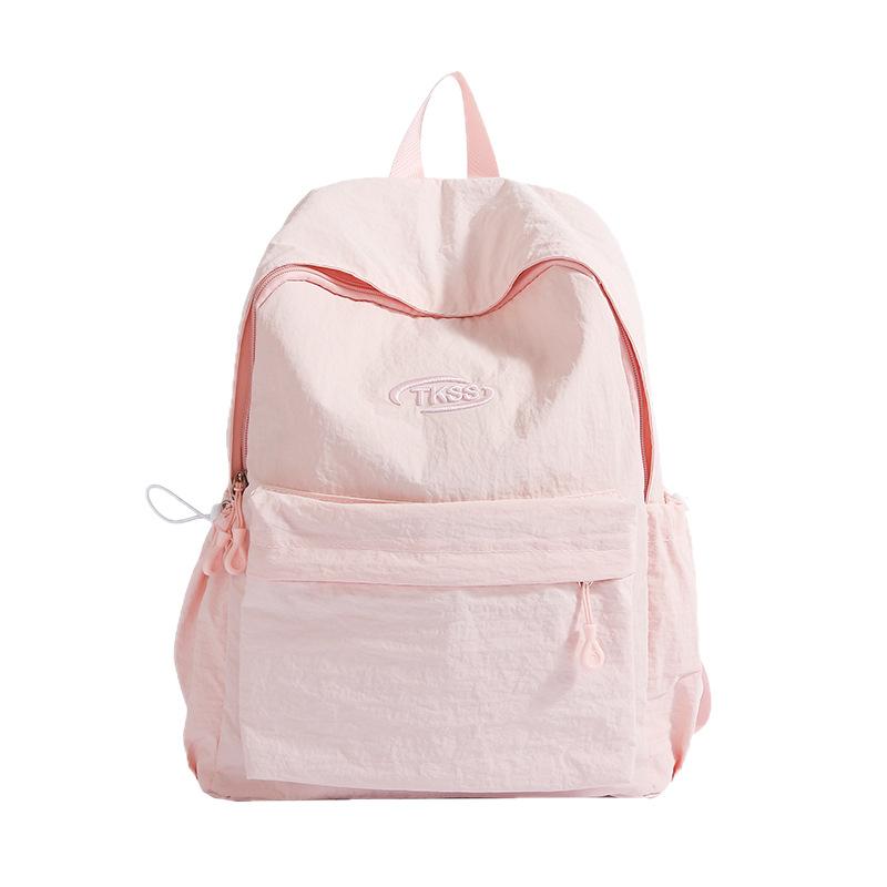 Schoolbag Japanese Ins Simple Schoolbag Female Junior High School Student High School Student Computer Backpack Simple and Lightweight Travel Backpack