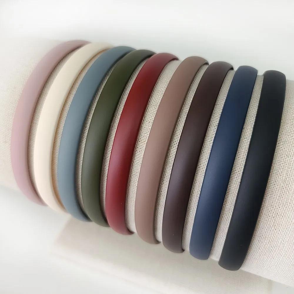 Painless plastic basic thin headband face wash exercise men women ODPM12 dark purple