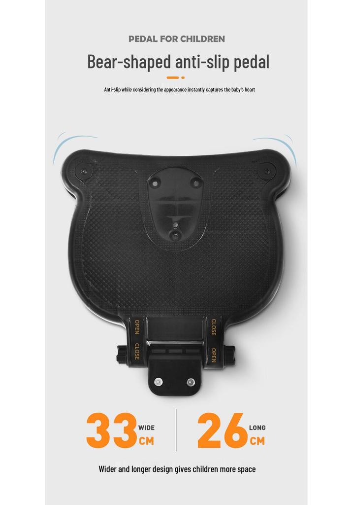 Universal 2-in-1 Stroller Pedal: Rear-Mounted Twin Accessory for Second Child Outings