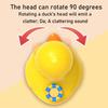 Cartoon Design Yellow Duck Launching Toy Early Education Ejection Toy Car  Educational Play